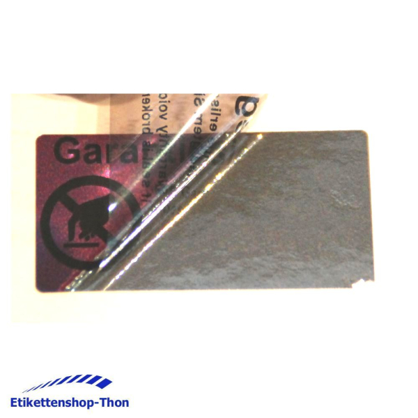 CHAMELEON - Sicherheitsetiketten "Kontrollsiegel mit Logo" auf Rolle - 40 x 20 mm - 1000 Stück